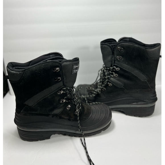 Ranger Mens Duck Boots Black Textile Lace Up Thermolite Insulated Mid-calf 9 - Picture 1 of 7